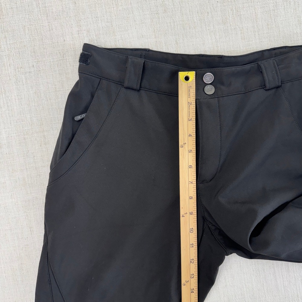 CB Sports Womens Softshell Ski Pants Black Fleece Lined Snow Pants Size M - Picture 12 of 16